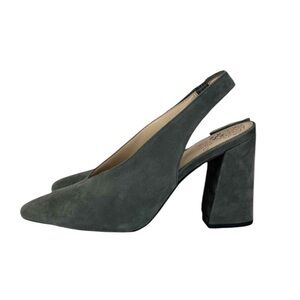 VINCE CAMUTO Gray Suede Tashinta Slingback Heels Size 8